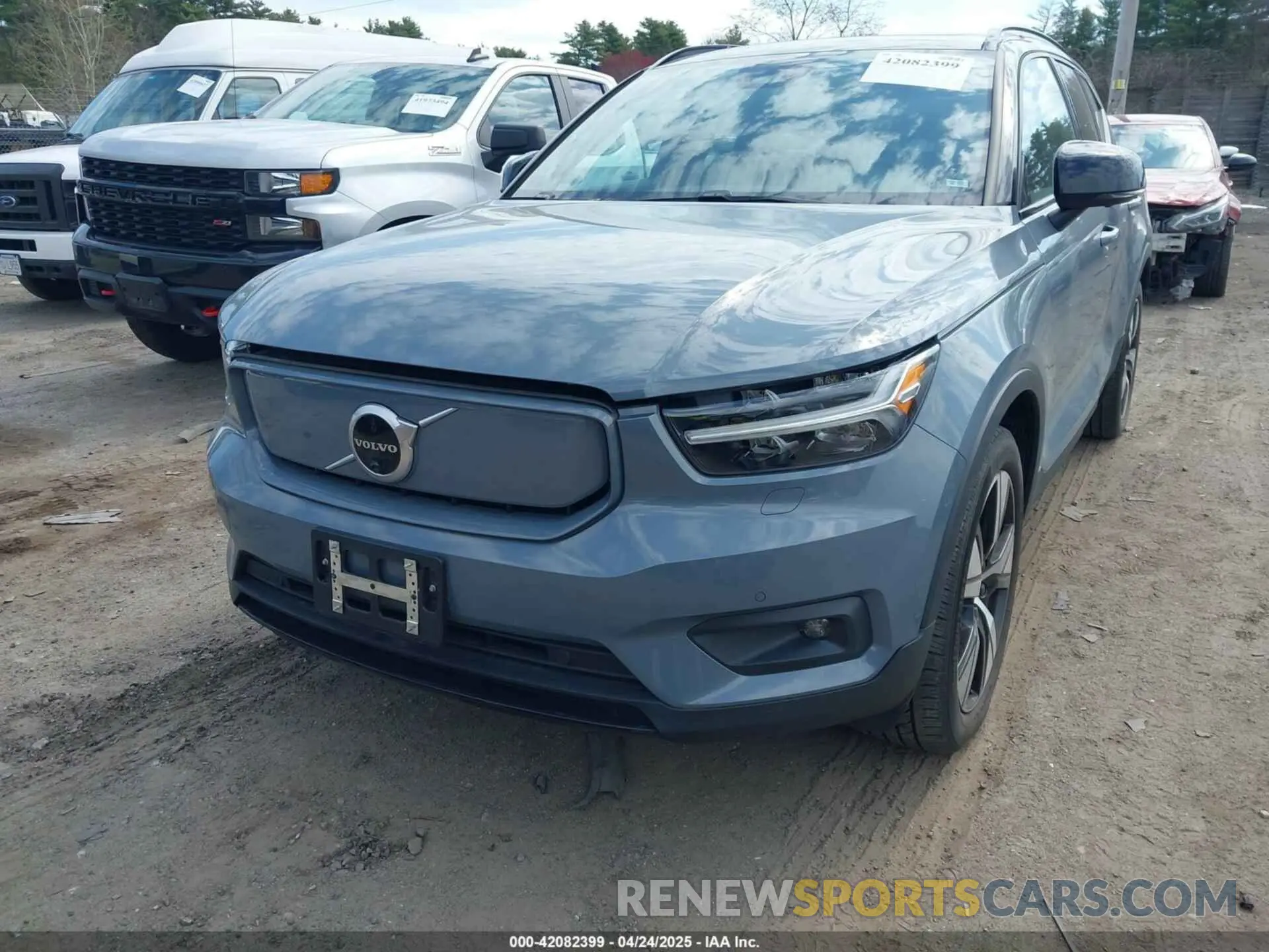 6 fotografías del automóvil dañado YV4ED3UR9M2600401 VOLVO XC40 RECHARGE PURE ELECTRIC 2021