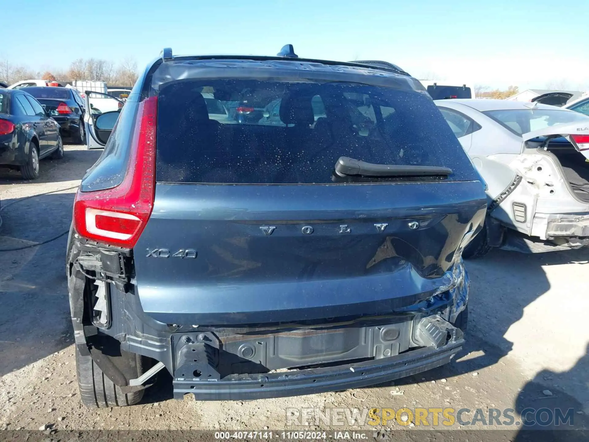 17 fotografías del automóvil dañado YV4ED3UR9N2772378 VOLVO XC40 RECHARGE PURE ELECTRIC 2022