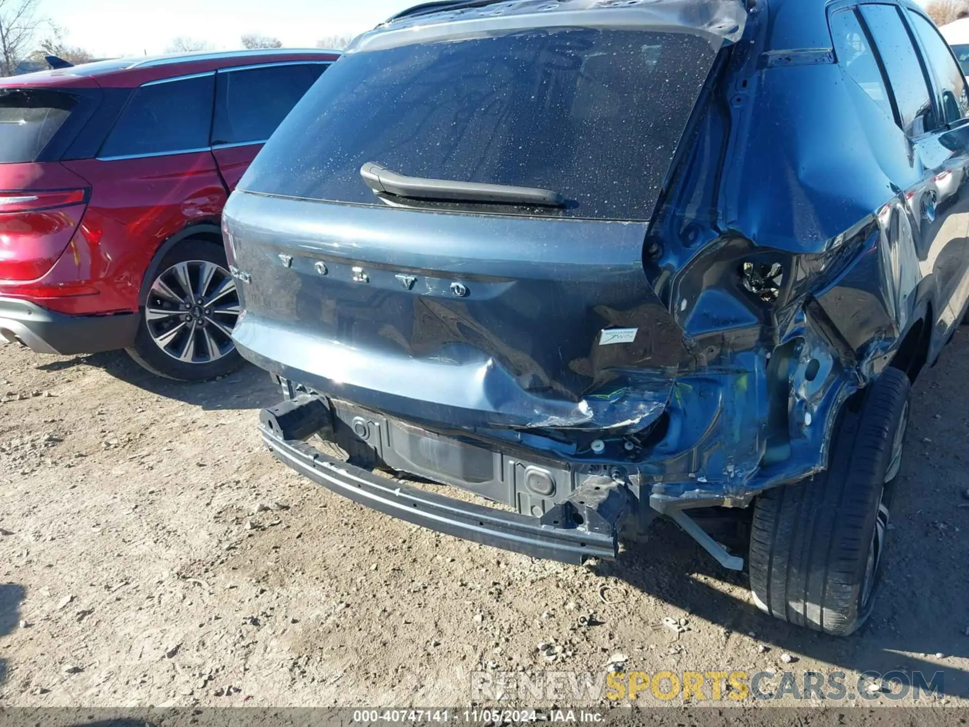 6 fotografías del automóvil dañado YV4ED3UR9N2772378 VOLVO XC40 RECHARGE PURE ELECTRIC 2022