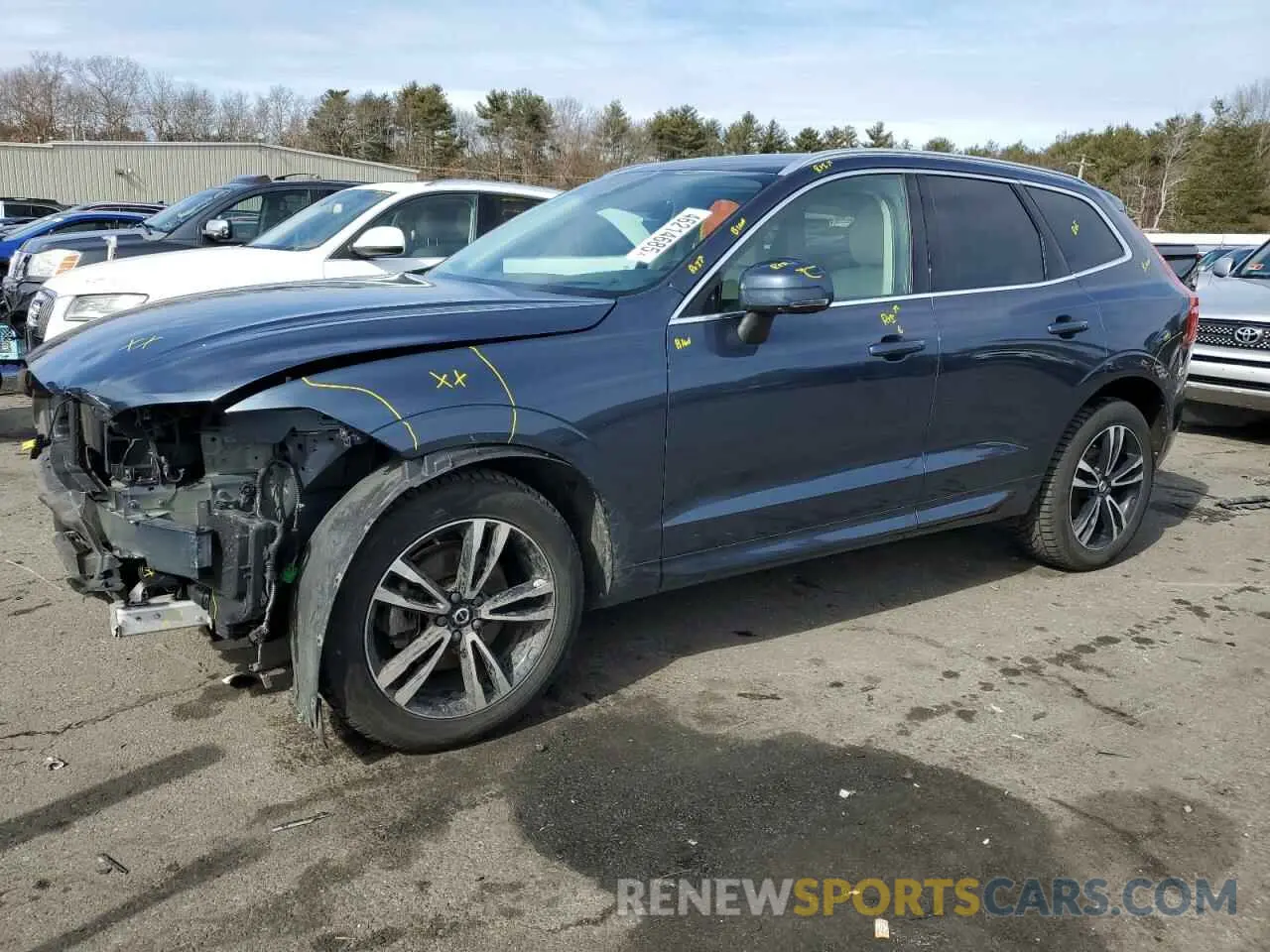 1 fotografías del automóvil dañado YV4102RKXM1822323 VOLVO XC60 2021