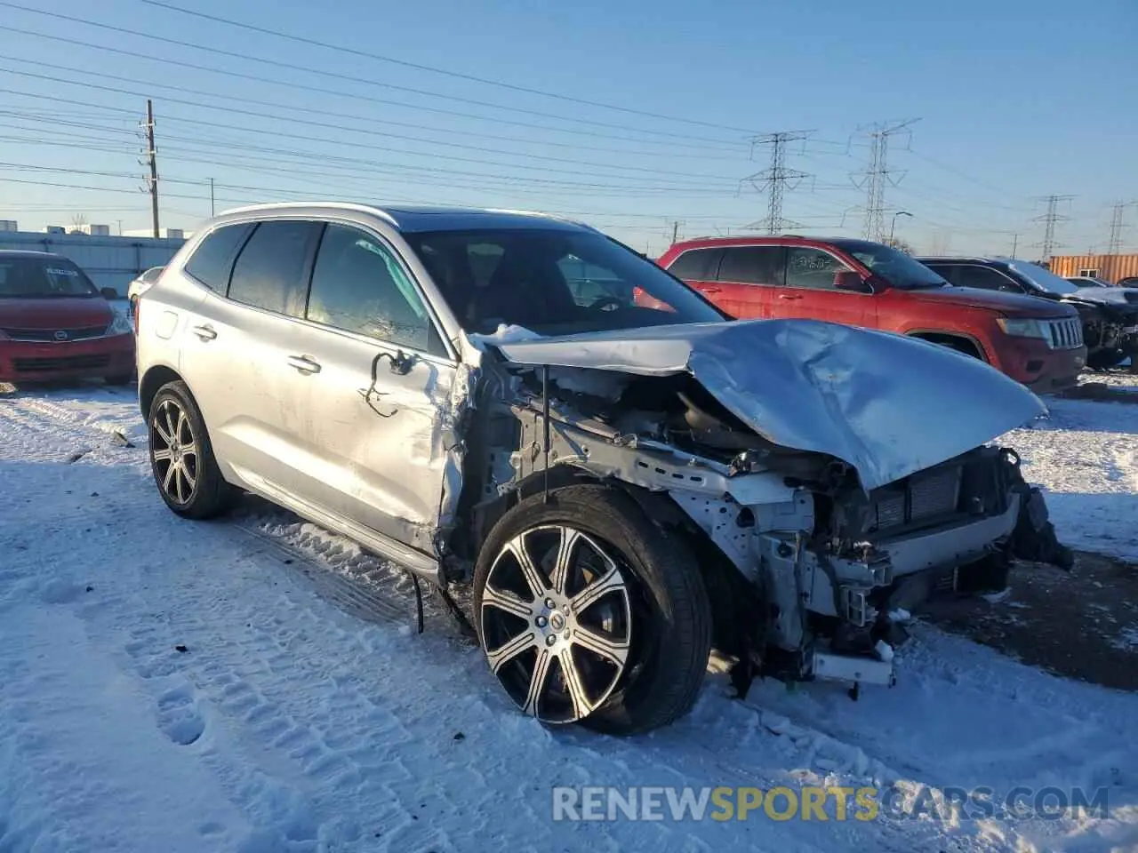 4 fotografías del automóvil dañado YV4102RL8M1701024 VOLVO XC60 2021