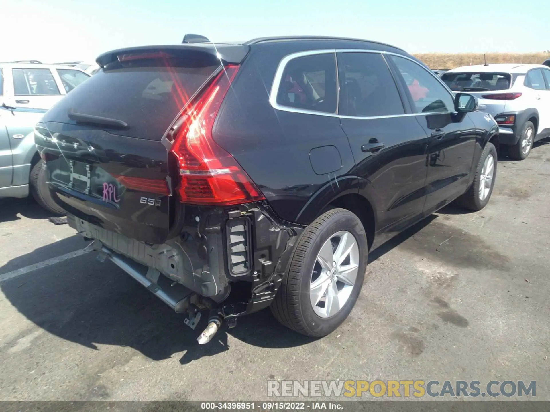 4 fotografías del automóvil dañado YV4L12RK2N1962910 VOLVO XC60 2022