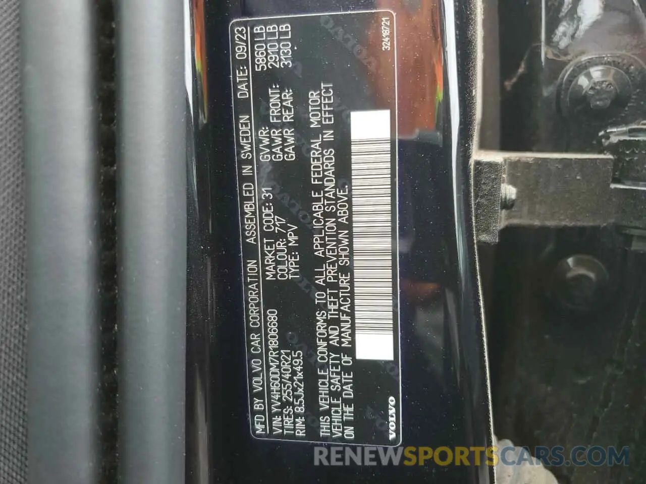 14 fotografías del automóvil dañado YV4H60DM7R1806680 VOLVO XC60 ULTIM 2024