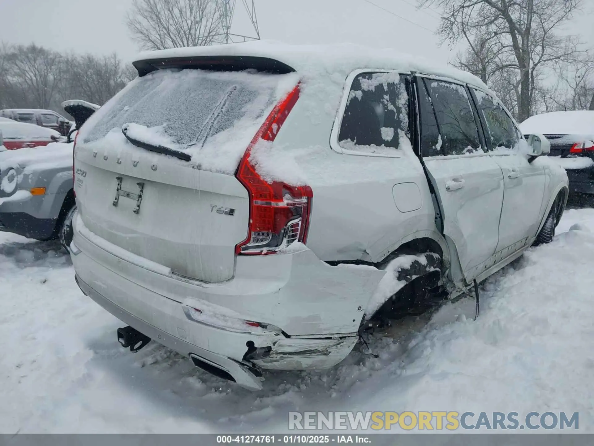 4 fotografías del automóvil dañado YV4A22PL7K1442407 VOLVO XC90 2019
