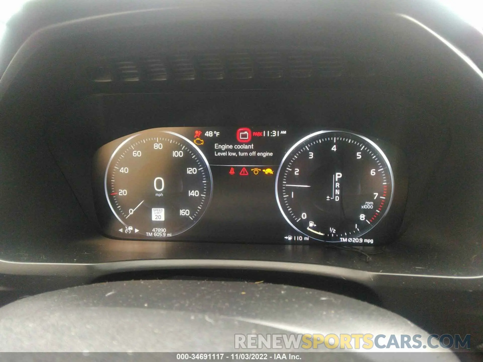 7 fotografías del automóvil dañado YV4102CK2L1544458 VOLVO XC90 2020