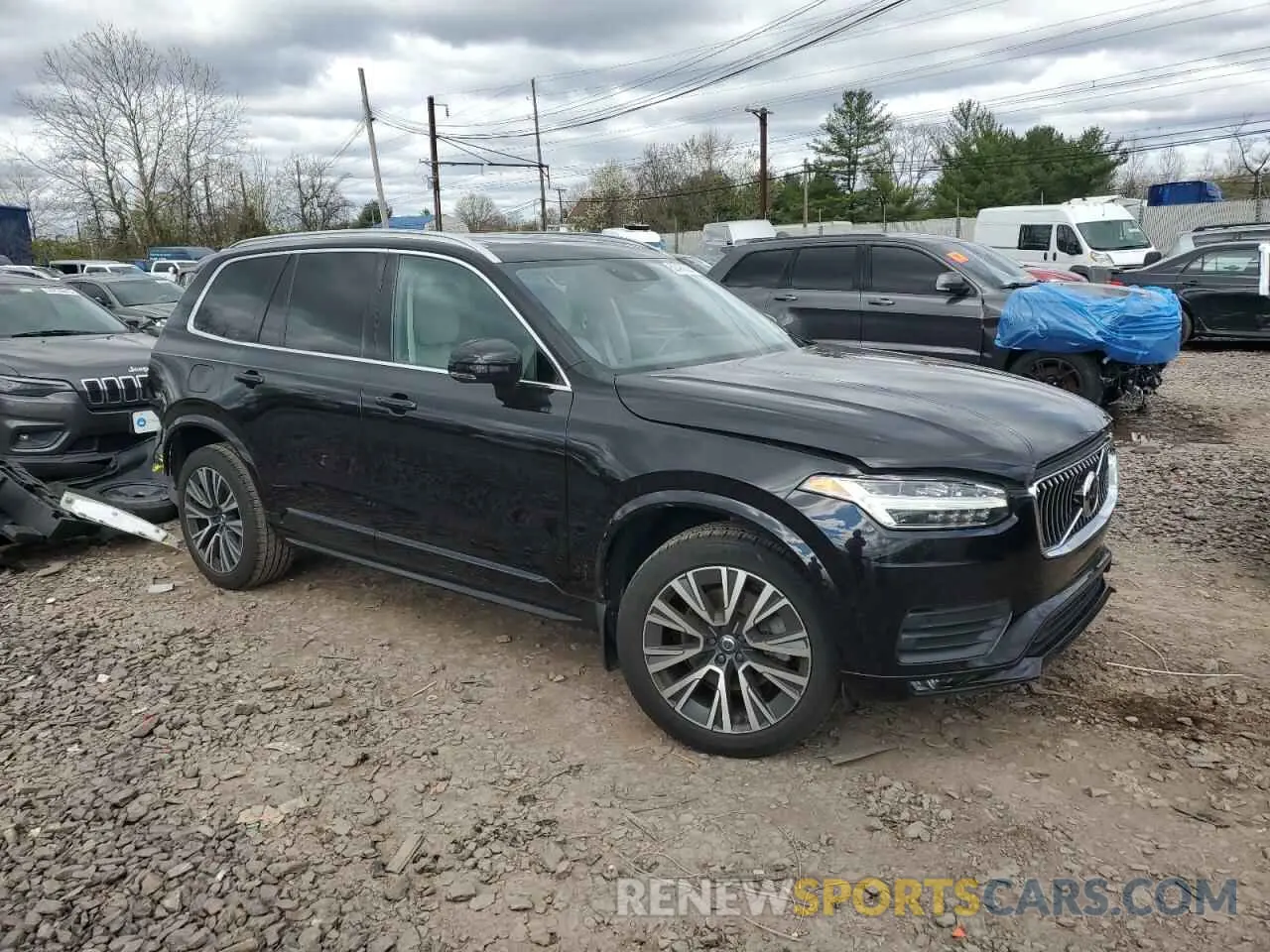 4 fotografías del automóvil dañado YV4102PK4L1571266 VOLVO XC90 2020