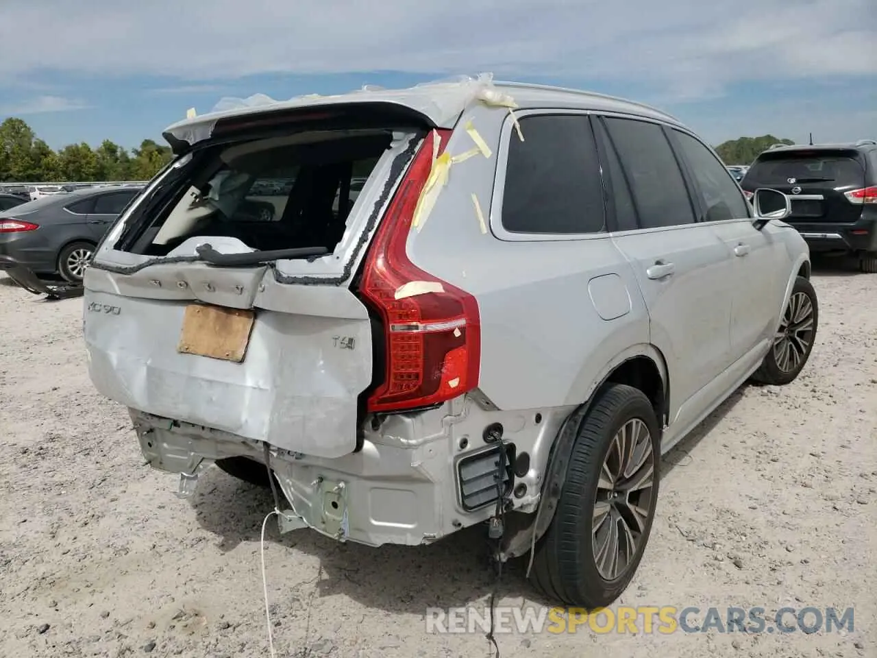4 fotografías del automóvil dañado YV4A22PK9L1590843 VOLVO XC90 2020