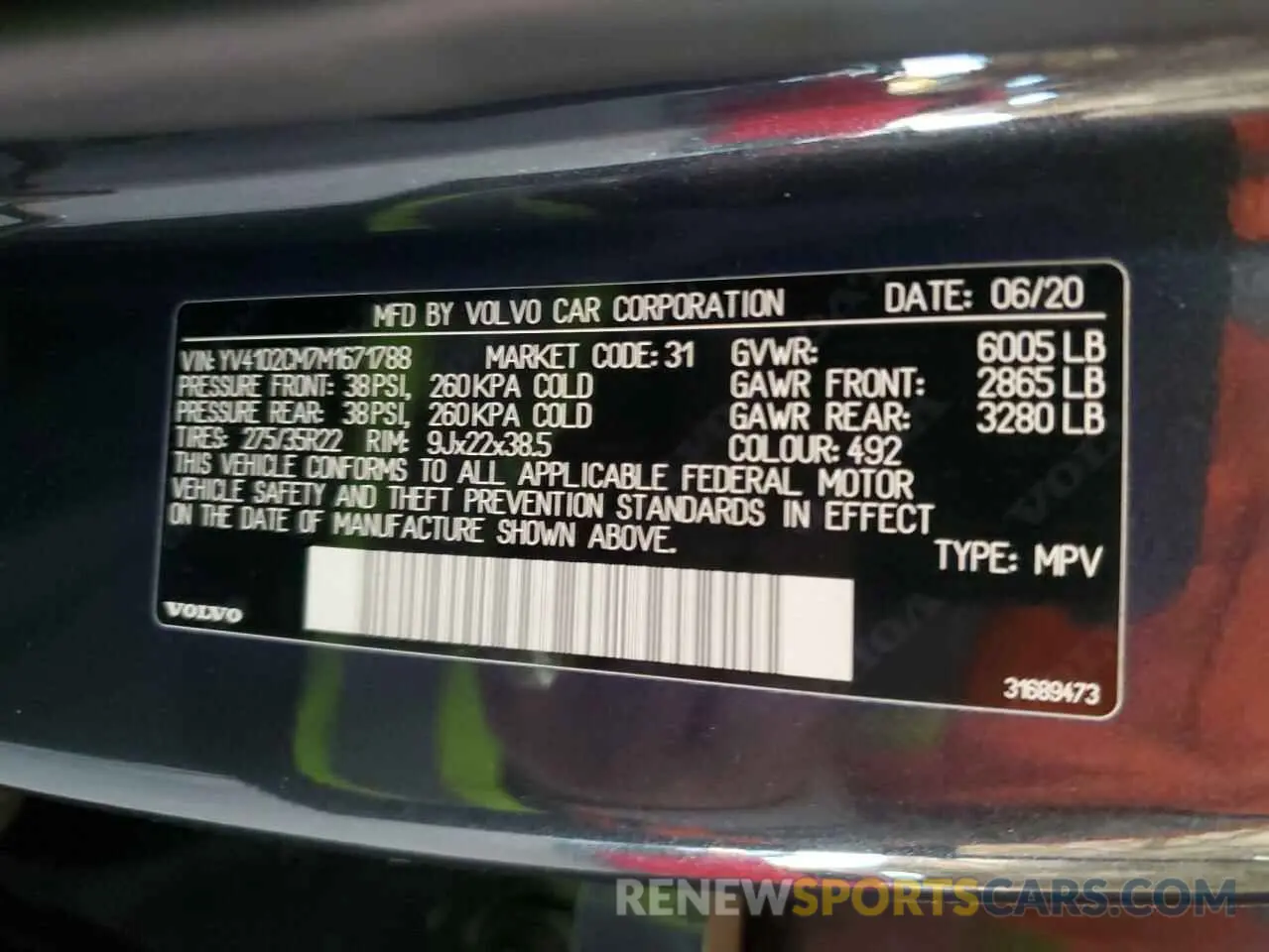 13 fotografías del automóvil dañado YV4102CM7M1671788 VOLVO XC90 2021