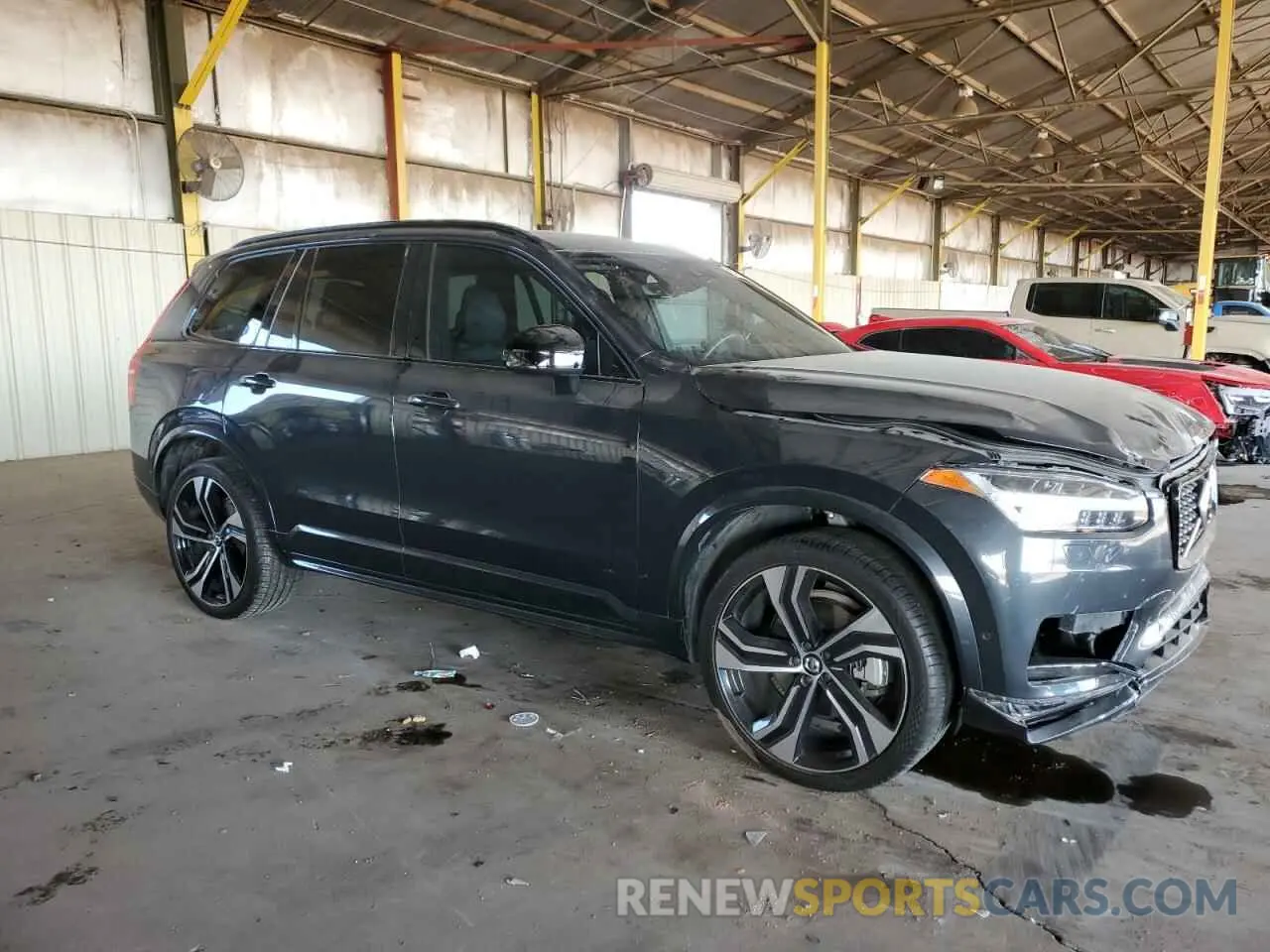 4 fotografías del automóvil dañado YV4102CM7M1671788 VOLVO XC90 2021