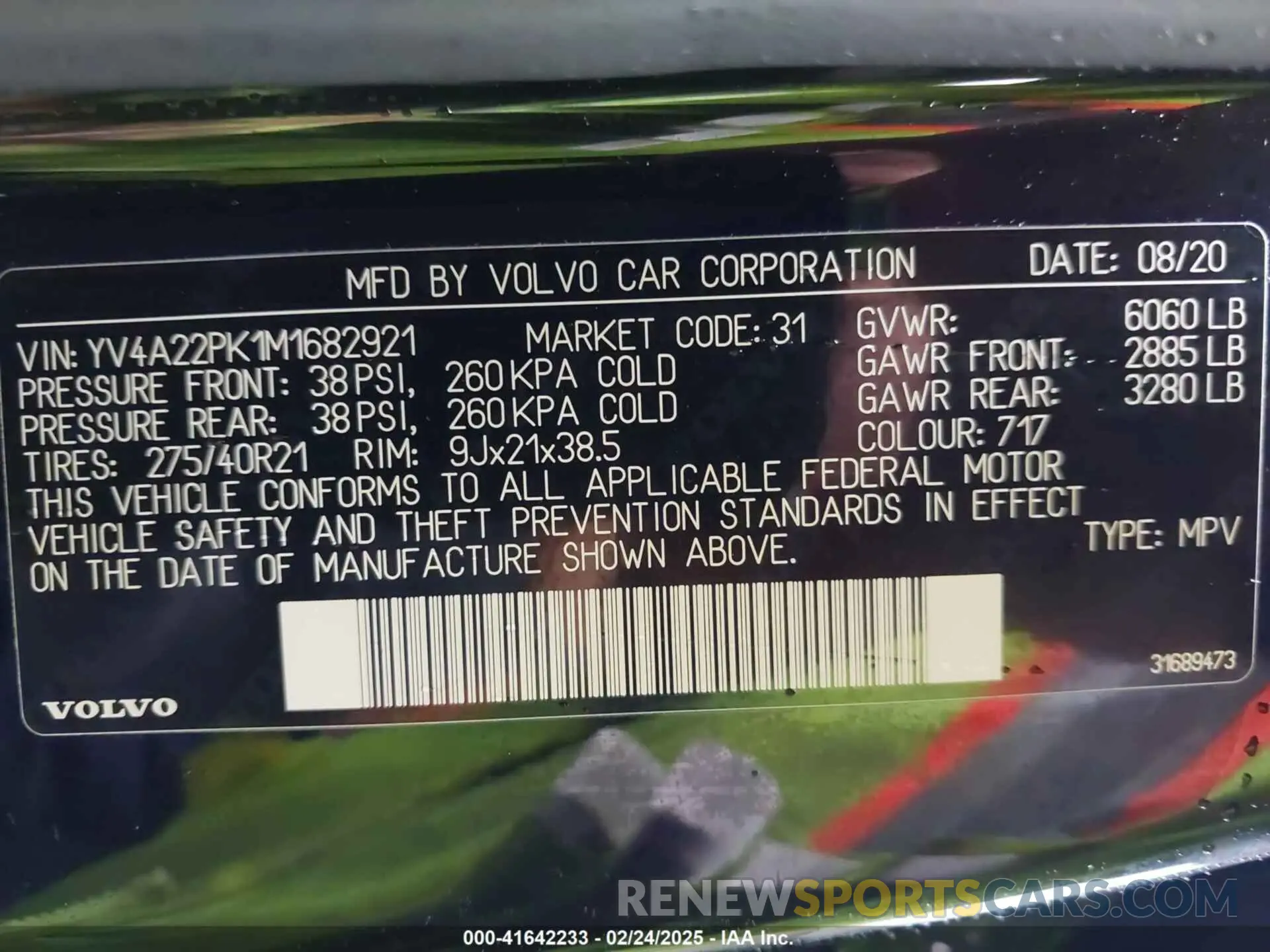 9 fotografías del automóvil dañado YV4A22PK1M1682921 VOLVO XC90 2021