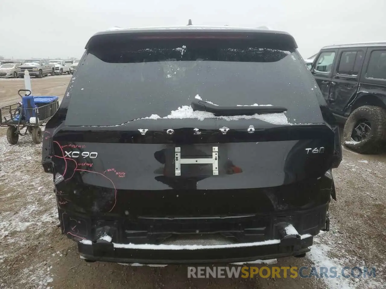 6 fotografías del automóvil dañado YV4A22PKXM1671514 VOLVO XC90 2021