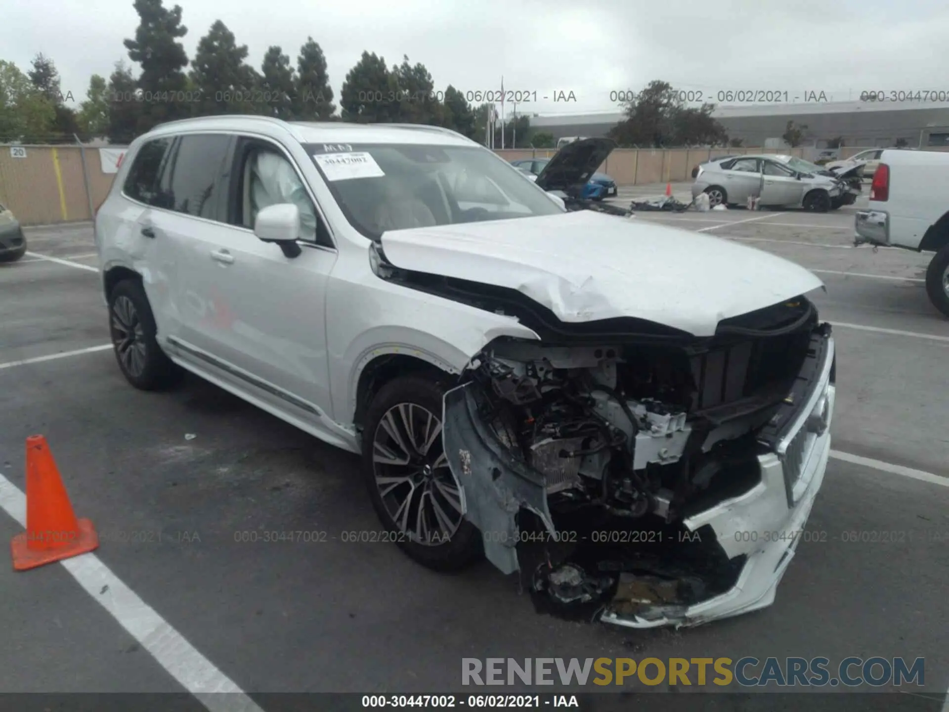 1 fotografías del automóvil dañado YV4BR0CK4M1712634 VOLVO XC90 2021
