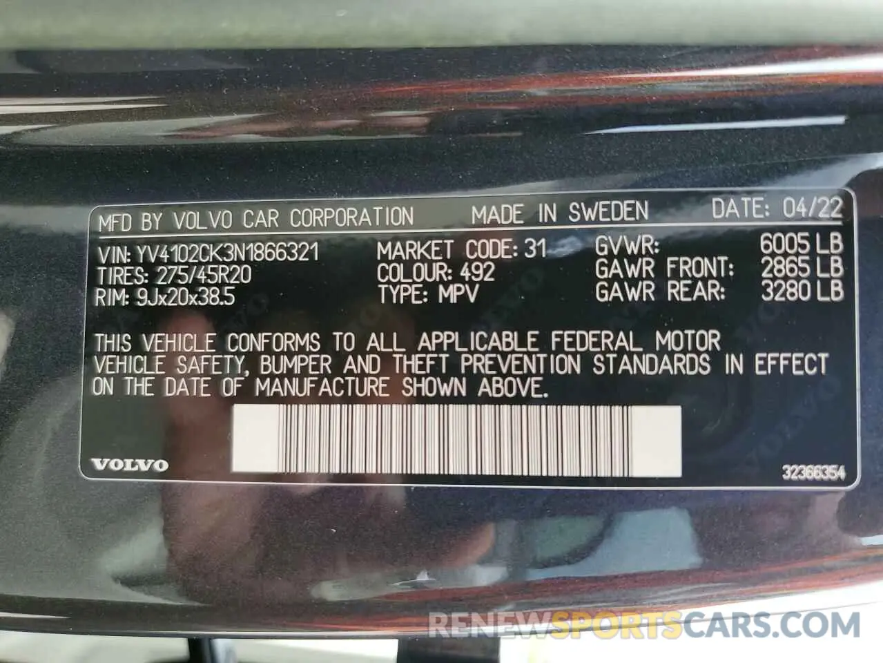 14 fotografías del automóvil dañado YV4102CK3N1866321 VOLVO XC90 2022