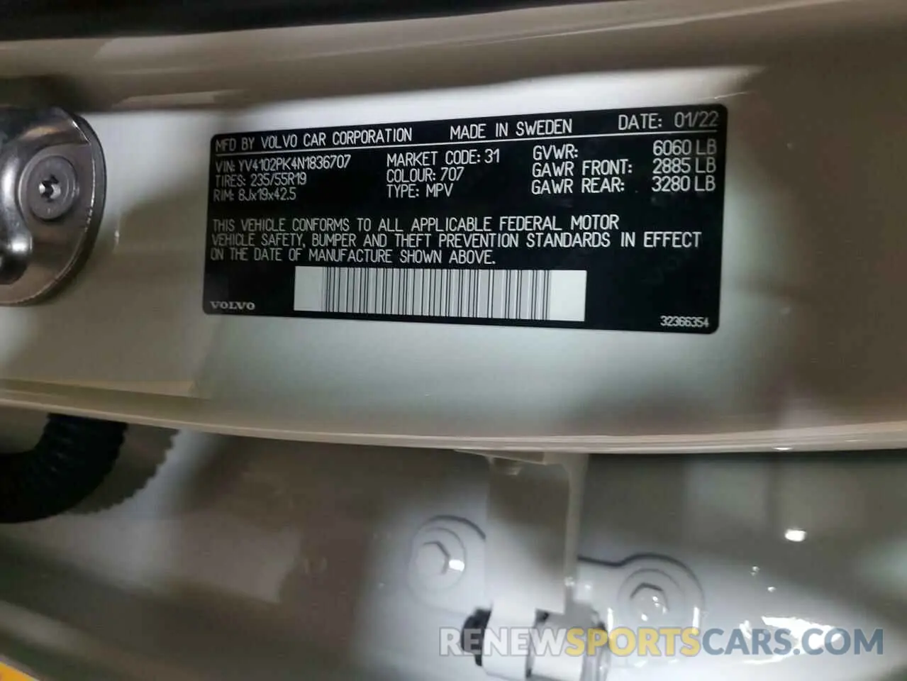 13 fotografías del automóvil dañado YV4102PK4N1836707 VOLVO XC90 2022