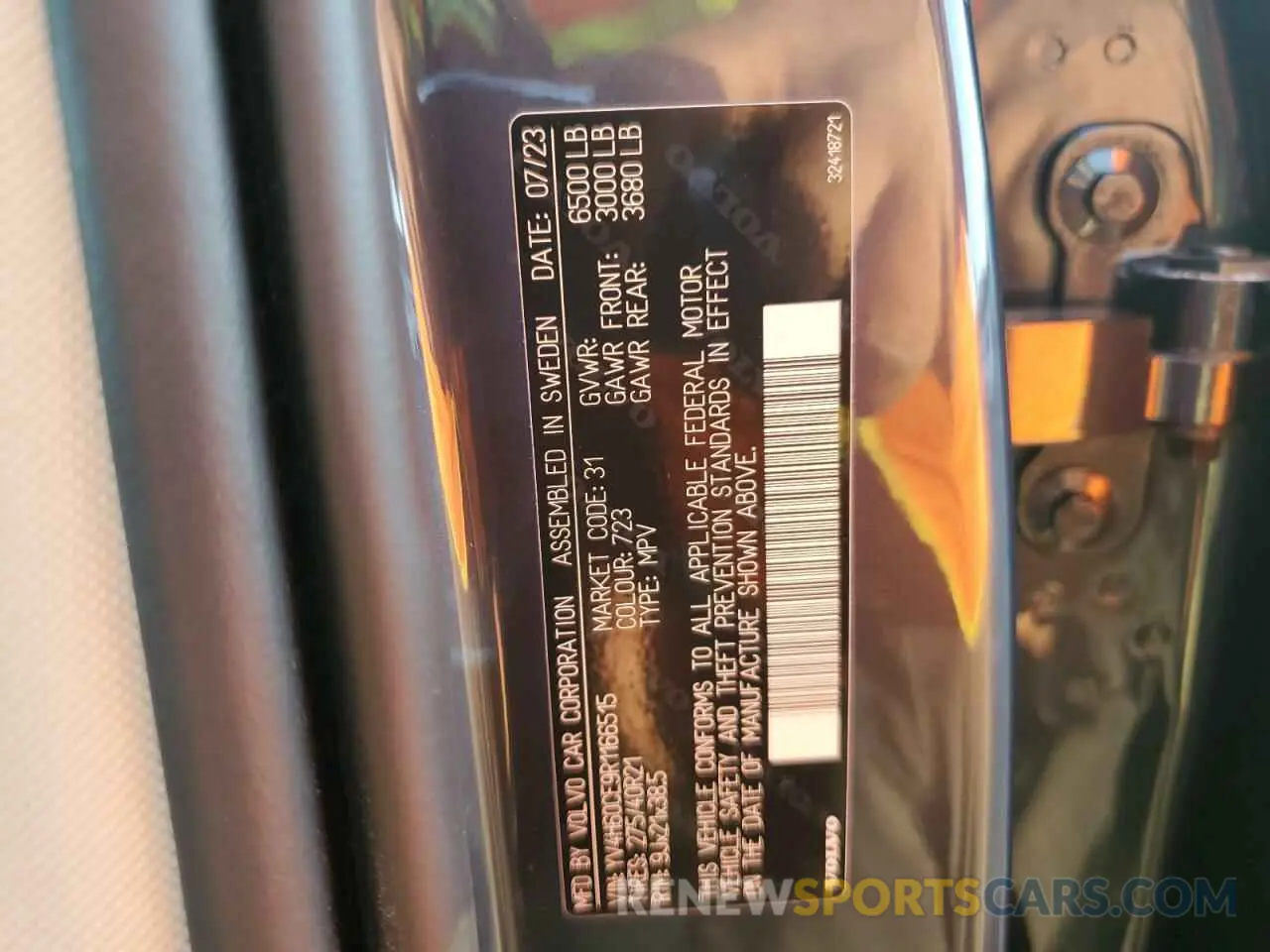 13 fotografías del automóvil dañado YV4H60CE9R1166515 VOLVO XC90 PLUS 2024