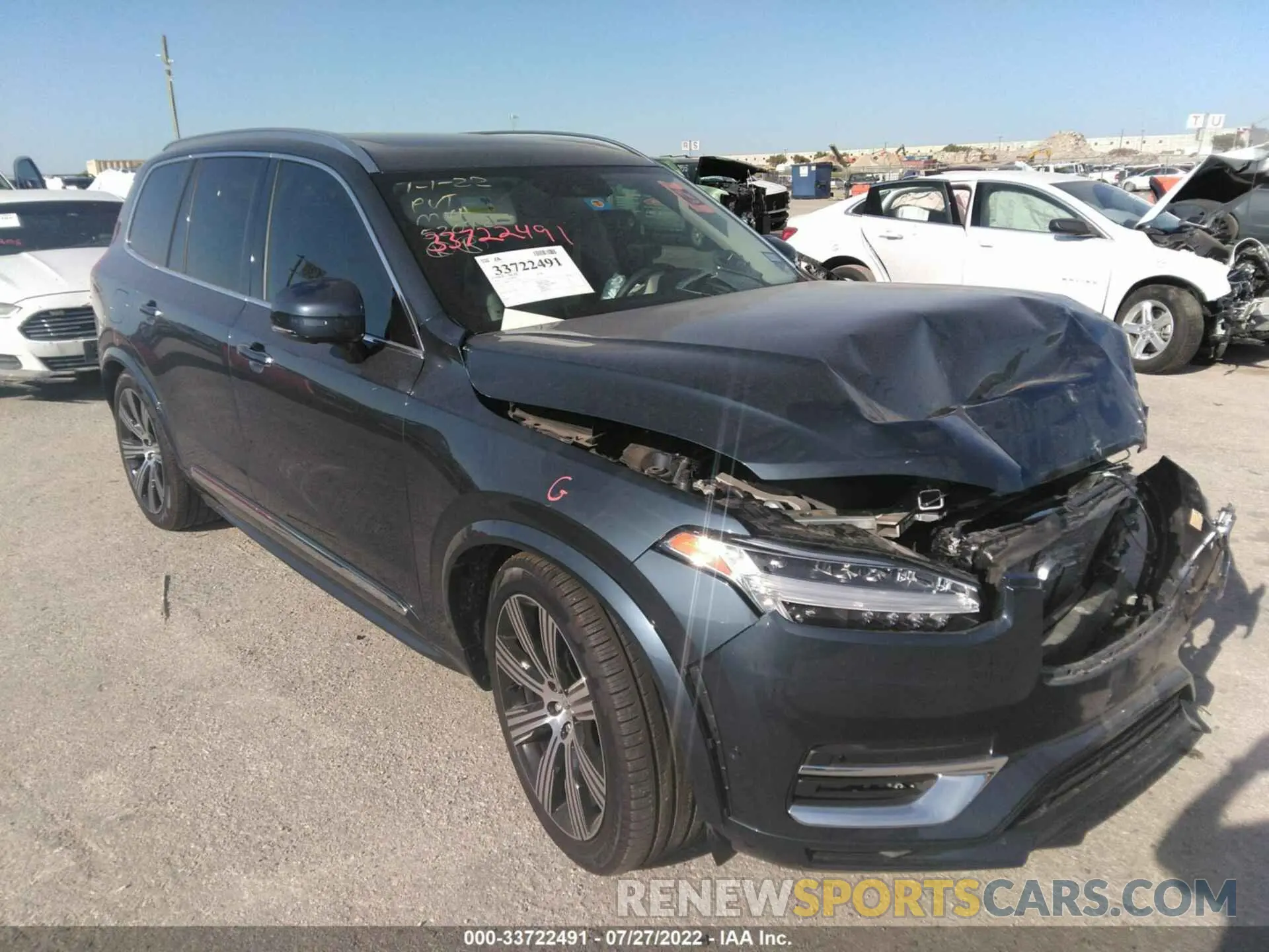1 fotografías del automóvil dañado YV4BR0CL5N1776501 VOLVO XC90 RECHARGE 2022