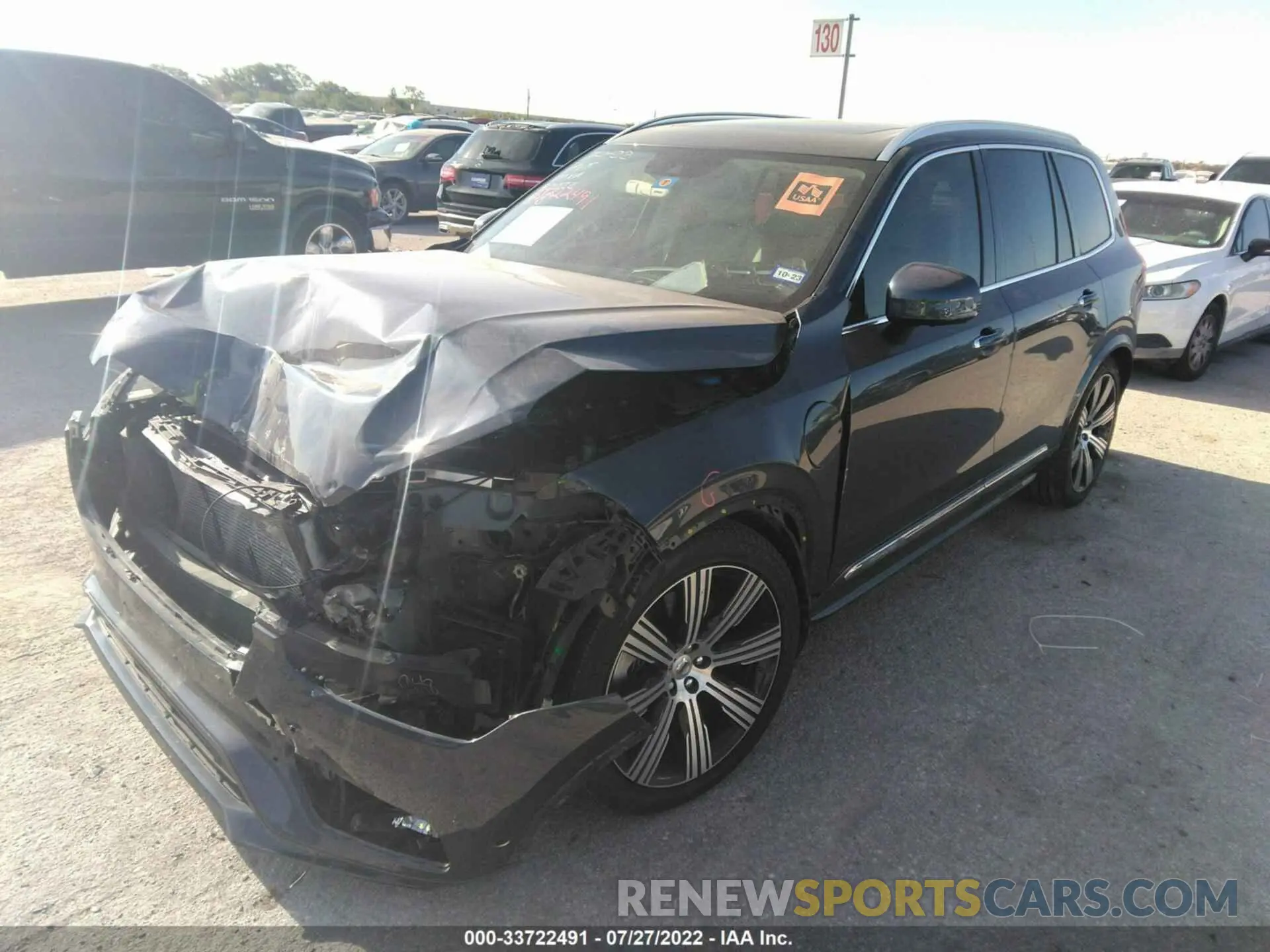 2 fotografías del automóvil dañado YV4BR0CL5N1776501 VOLVO XC90 RECHARGE 2022