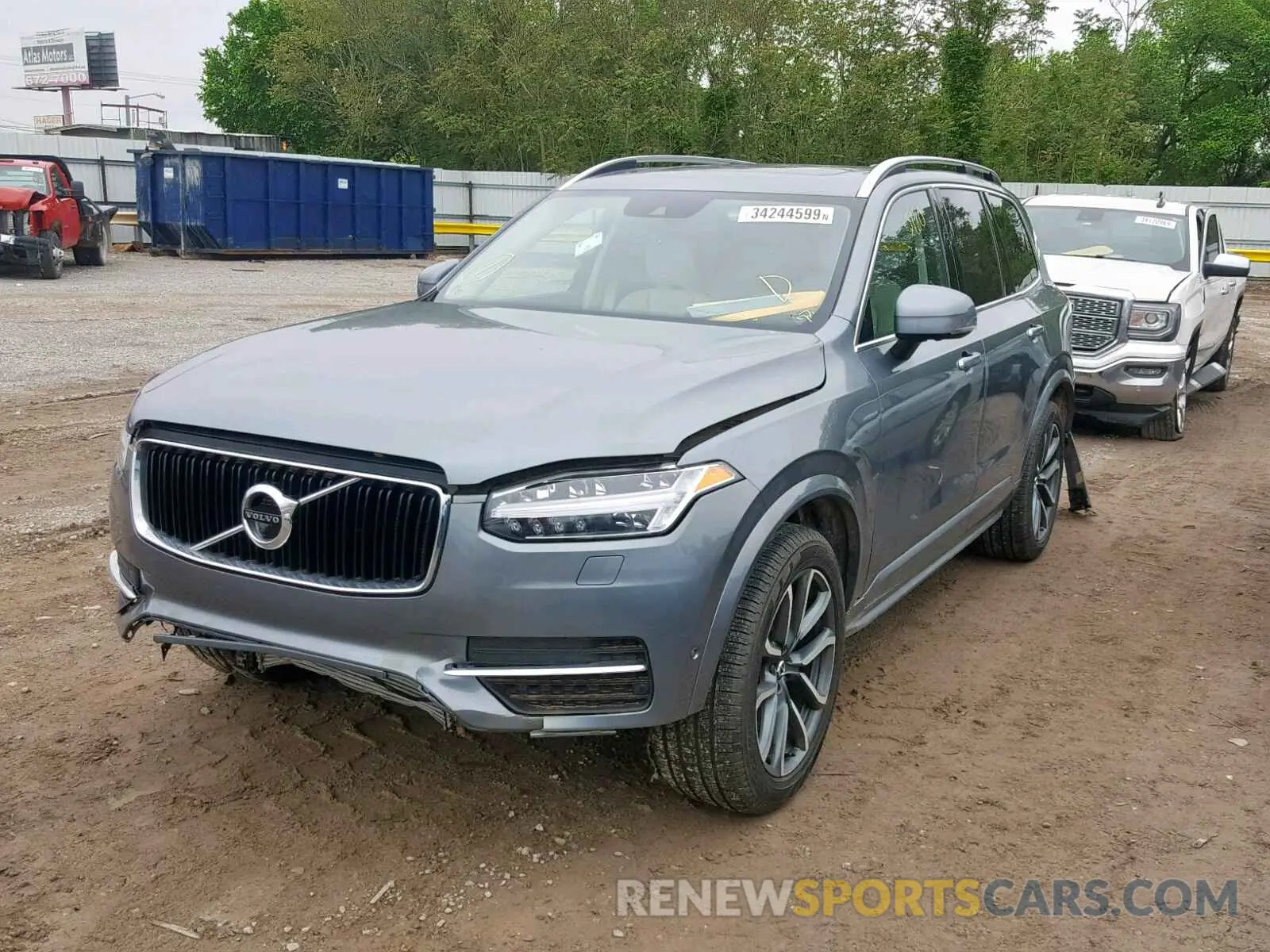 2 fotografías del automóvil dañado YV4A22PK8K1424604 VOLVO XC90 T6 2019