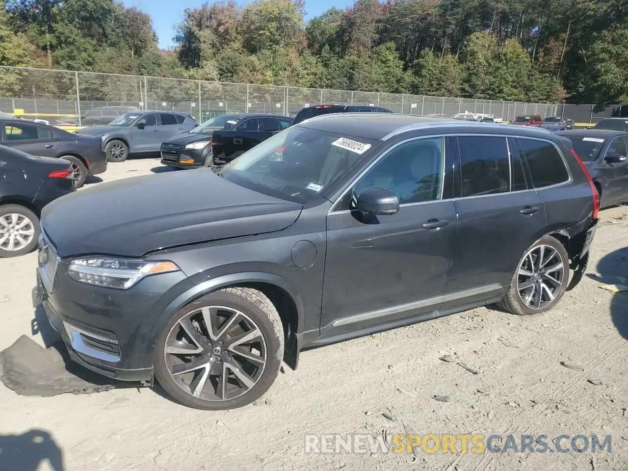 1 fotografías del automóvil dañado YV4BR0CK4M1747402 VOLVO XC90 T8 RE 2021