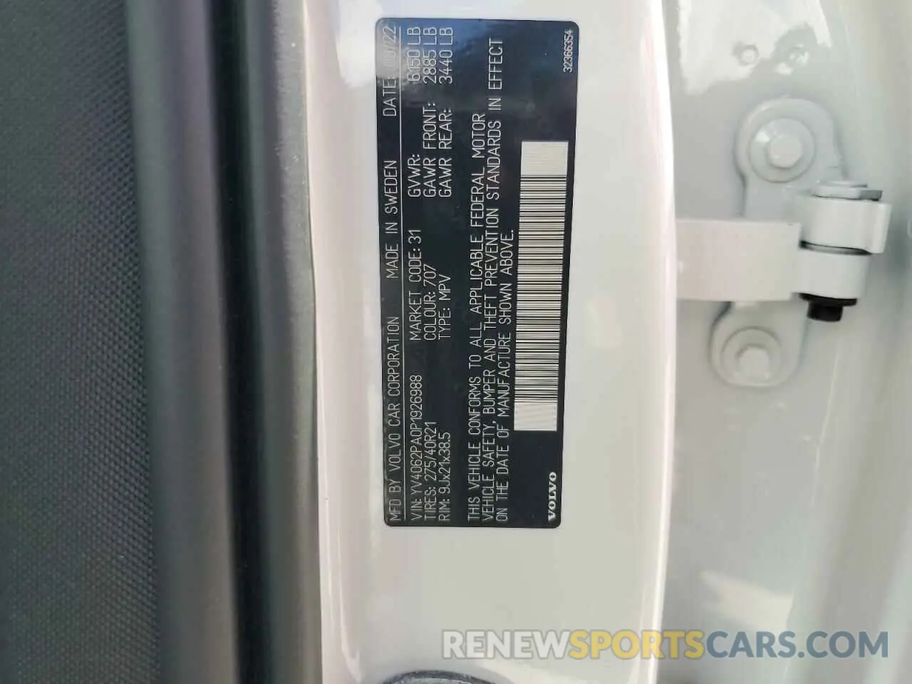 13 fotografías del automóvil dañado YV4062PA0P1926988 VOLVO XC90 ULTIM 2023